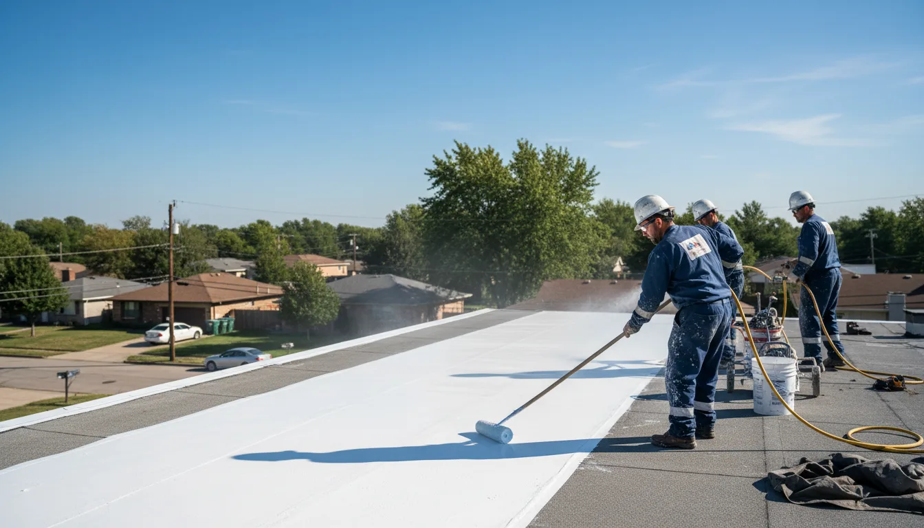 Commercial roof coating in Seven Oaks, SC near me